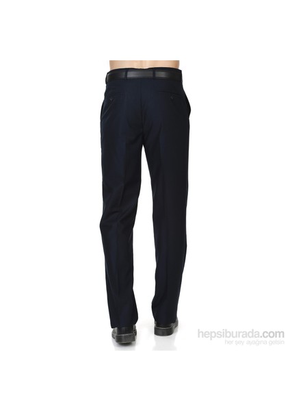 Erkek Lacivert Klasik Kesim Cepli Kumaş Pantolon modelleri