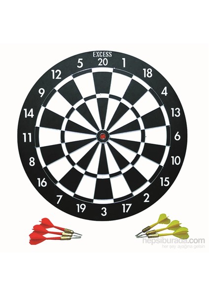 45cm Dart Set 6 Ok Çift Taraflı