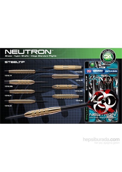 Neutron Pirinç Çelik Uçlu Dart (başlangıç Seviyesi)