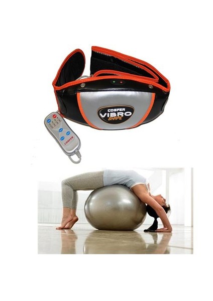 Vibro Shape + 65 cm Pilates Topu ve Pompa Seti