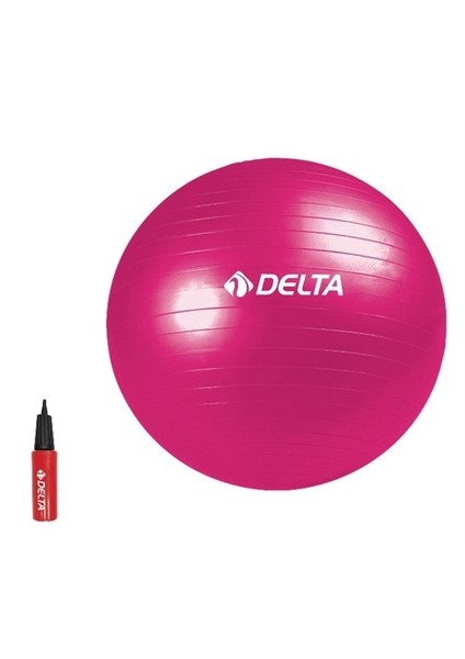 Dura-Strong 55 Cm Fuşya Deluxe Pilates Topu + 25 Cm Pompa - Ds 6455