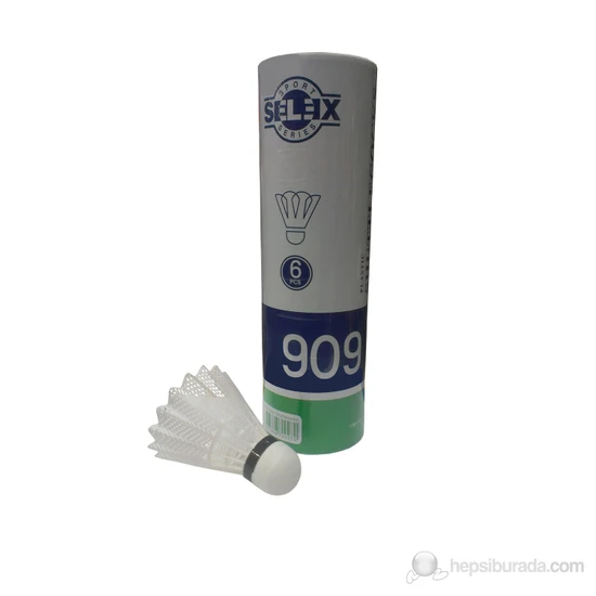 Selex 909 Badminton Topu Plastik 6'Lı