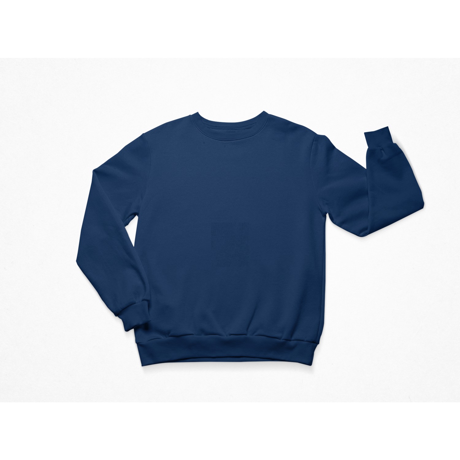 plain navy blue crewneck sweatshirt