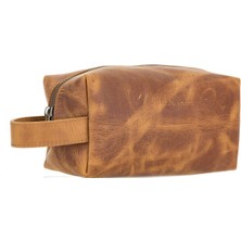 Bouletta Eve Deri Makyaj Bakım Çantası Medium G19 Taba