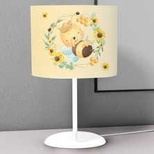 instababyrooms Sarı Arı ve Bal Desenli Çocuk Odası Dijital Baskılı Çocuk Odası Masaüstü Abajur Avize