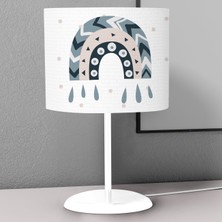 instababyrooms Geometrik  Desenli Çocuk Odası Dijital Baskılı Çocuk Odası Masaüstü Abajur Avize