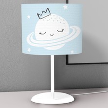 instababyrooms Uyuyan Gezegen  Desenli Çocuk Odası Dijital Baskılı Çocuk Odası Masaüstü Abajur Avize