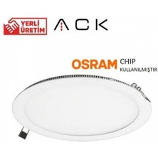 Ack 9W 3000K Slim Panel LED Sarı