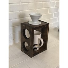 Postotto Ahşap Kahve Demleme Standı