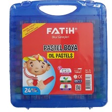 Fatih Pastel Boya 24 Renk Mavi Çantalı