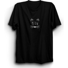 stonedfame Meow Kedi Baskılı Tshirt