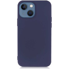 Case World Apple iPhone 13 Kapak Premium Rubber Silikon Kılıf - Lacivert