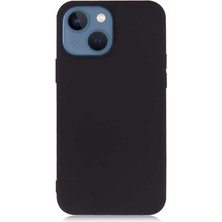 Case World Apple iPhone 13 Kapak Premium Rubber Silikon Kılıf - Siyah