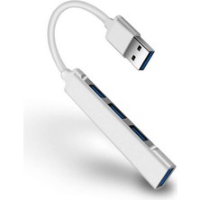 Microcase Type-C To USB 3.0 4 Port Çoklayıcı Hub Aluminyum Slim Kasa AL2584