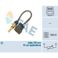 FAE Volvo V40 S40 V70 S70 C70 XC70 S80 S60 Hararet Müşürü Ect Sensörü Sıcaklık Sensörü
