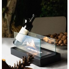 SS Concept Masaüstü Siyah Mini Şömine