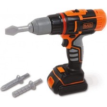 Smoby 7600360197 Smoby, Black+Decker Elektronik Matkap / 3-7 Yaş