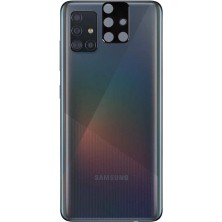 Kupa Samsung Galaxy A51 Kamera Lens Koruyucu 3D Kavisli Kenar Ultra Ince Tam Kapatan Koruyucu