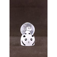 Deco Elit Mini Boy Panda Tasarımlı Kar Küresi Işıklı 7 cm