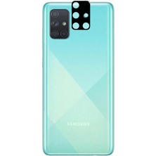Kupa Samsung Galaxy A71 Kamera Lens Koruyucu 3D Kavisli Kenar Ultra Ince Tam Kapatan Koruyucu