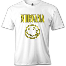 Lord T-Shirt Nirvana - Logo 2  Beyaz Erkek Tshirt