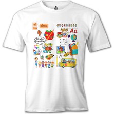 Lord T-Shirt Ilkolkul - Alfabe Beyaz Erkek Tshirt