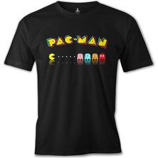 Lord T-Shirt Pac-Man - Enemy Siyah Erkek Tshirt