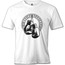 Lord T-Shirt Boxing - Eldiven Beyaz Erkek Tshirt