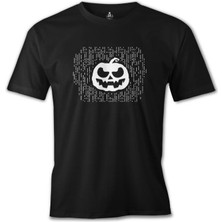 Lord T-Shirt Halloween - Pumpkin Lines Siyah Erkek Tshirt