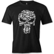 Lord T-Shirt Punisher - Guns Siyah Erkek Tshirt