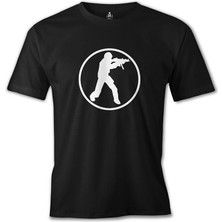 Lord T-Shirt Counter Strike - Cs Soldier Siyah Erkek Tshirt