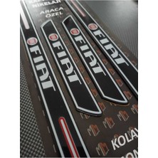 Aksefuar Lazer Fiat Penny Piano Black Kapı Eşiği 4'lü Set