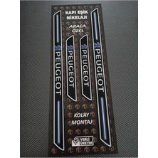 Aksefuar Lazer Peugeot 604 Piano Black Kapı Eşiği 4'lü Set