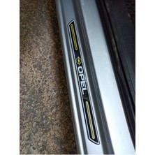 Aksefuar Lazer Opel Adam Piano Black Kapı Eşiği 4'lü Set