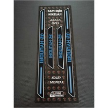 Aksefuar Lazer Hyundai İX55 Piano Black Kapı Eşiği 4'lü Set