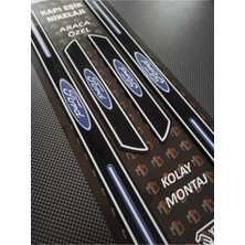 Aksefuar Lazer B-Max Piano Black Kapı Eşiği 4'lü Set