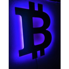 Dekoraven Bitcoin LED Işıklı Tablo
