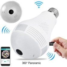 Acenter Ip-28 Ampul Şeklinde 360 Derece Panoramik Wifi Ağ Ip Kamera