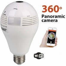 Acenter Ip-28 Ampul Şeklinde 360 Derece Panoramik Wifi Ağ Ip Kamera