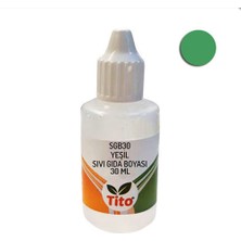 Yeşil Gıda Renklendiricisi Sıvı Suda Çözünür 30 ml