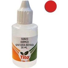 Kırmızı Gıda Renklendiricisi Sıvı Suda Çözünür 30 ml