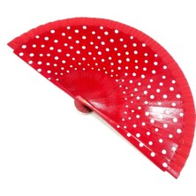 Ozcmax  Çift Taraflı Puantiyeli Bambu Yelpaze