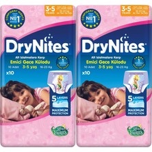 Drynites Emici Külot Kız 3-5 Yaş 16-23 kg 20 Adet Ekonomik 2'li