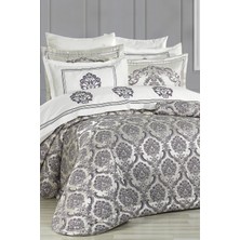 Evlen Home Collection Lauren Çeyiz Seti 10 Parça Nevresimli Çift Kişilik Yatak Örtüsü Lila/silver