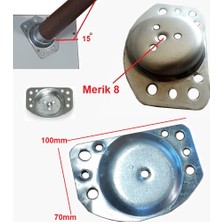 Depolife Kanepe Sehpa Masa Ayak Montaj Aparatı 15 Derece Açılı Montaj Için Metal Aparat 4 Adet Ayak Braketi