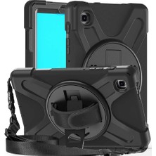 Canpay Samsung Galaxy Tab A7 Lite T225 Tablet Kılıf Hard Proctive Omuz Askılı Ultra Koruma