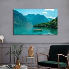 Bordo Sanat Bordosanat 140 x 70 cm Göl Dekoratif Duvar Kanvas Tablo