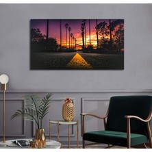 Bordo Sanat Bordosanat 100 x 50 cm Günbatımı Dekoratif Duvar Kanvas Tablo