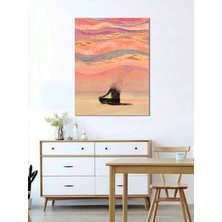 Bordo Sanat Bordosanat 60 x 75 cm Soyut Dekoratif Duvar Kanvas Tablo