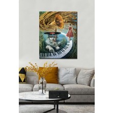 Bordo Sanat Bordosanat 60 x 75 cm Soyut Dekoratif Duvar Kanvas Tablo